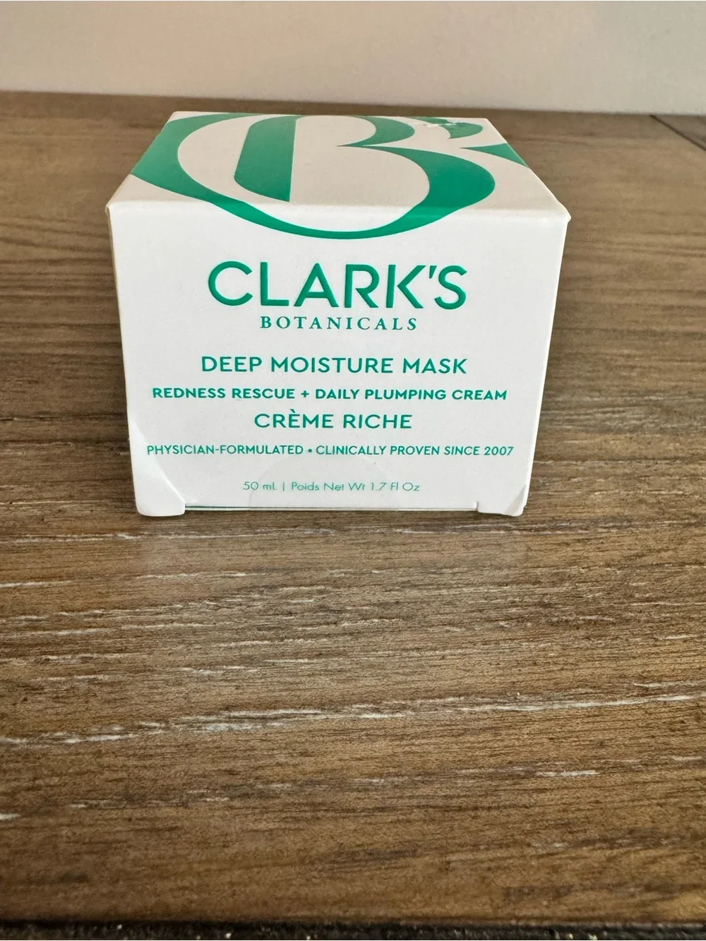 Clark's Deep Moisture Mask - White & Teal